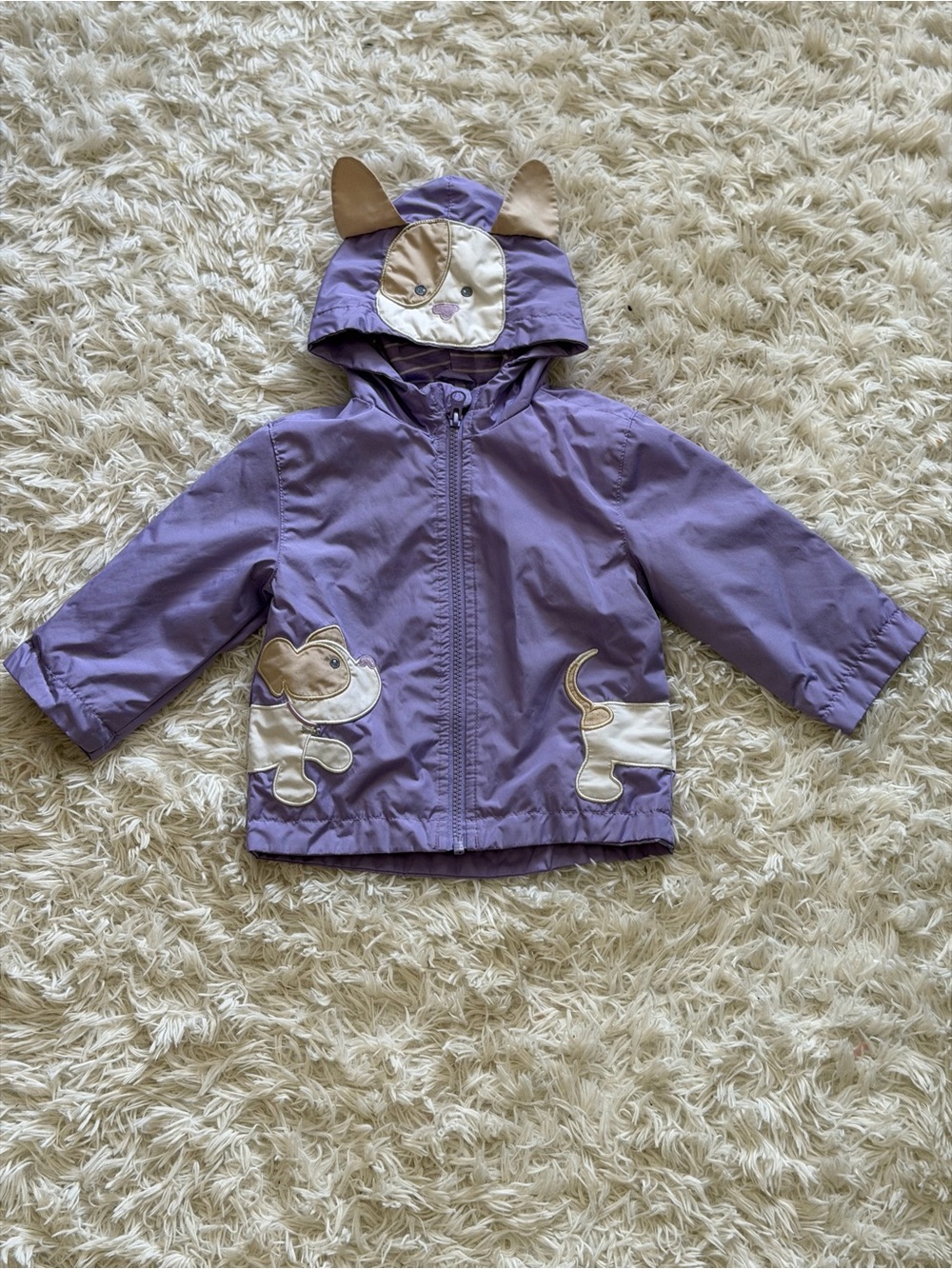 Purple Hooded Jacket